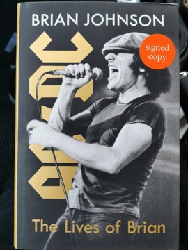 Brian Johnson AC/DC - książka + autograf + dowód 