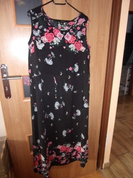 czarna sukienka letnia maxi O.sha 42/ 44