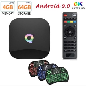 TV BOX Q. ANDROID 9.  4GB/64GB