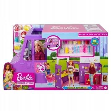 Barbie Foodtruck Zestaw Furgonetka GMW07 Mattel