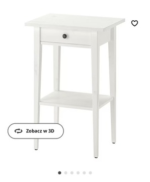 stolik nocny hemnes szary