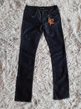 Nowe spodnie r.marks r. 27 S jeans granatowe