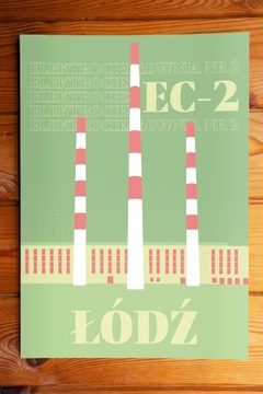 Plakat Elektrociepłownia Nr. 2 Łódź