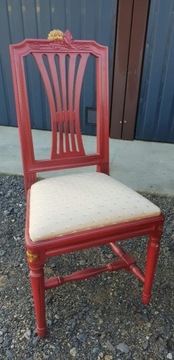 Krzesła dębowe komplet 6 sztuk