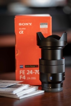 Sony Zeiss 24 70 f4 jak nowy FE a7 r3
