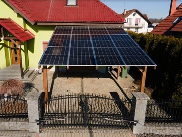 Wiata garażowa CARPORT  zadaszenie + Fotowoltaika