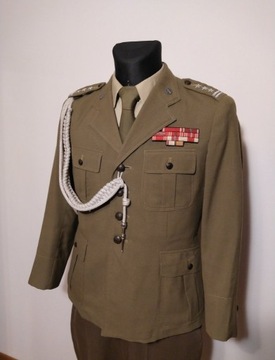 Kurtka munduru galowego pułkownika LWP baretki odznaki sznur