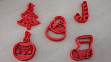 Foremki świąteczne do pierników (3D, Wigilia)
