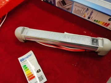 Lampa LED 12V, 220mm, alu, do kampera 