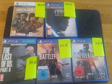 Gry na konsole PS4 PS5 używane