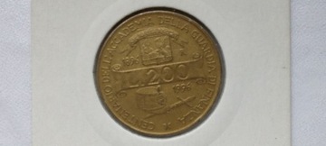 Włochy 200 lirów, 1996 rok. #S97
