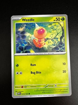 Karta Pokemon Weedle 013/151 MEW 151