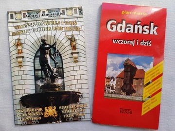 GDAŃSK DAWNEJ I DZIŚ 1929/1999 + HISTORYCZNY PLAN 