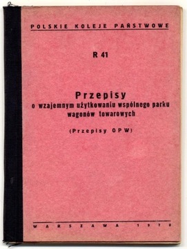 R 41 Przepisy o użytkowaniu wagonów 1970