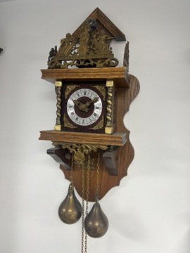 Zegar ścienny mechaniczny Holender Vintage