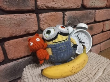 Minionek BOB, amigurumi, handmade