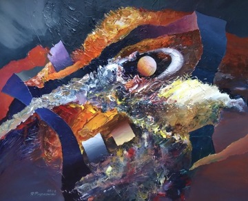 Abstrakcja, olej, 100x80 cm, ArtStudio
