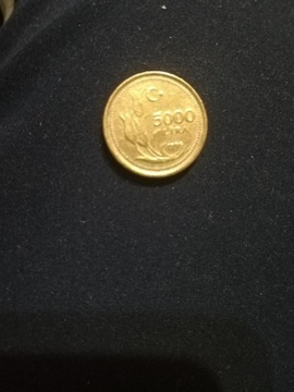TURCJA 5000 Lira z  1996   Okazja 