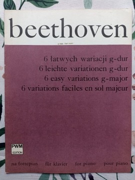 BEETHOVEN 6 ŁATWYCH WARIACJI g - dur NA PORTEPIAN