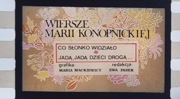 Bajka Konopnicka Jadą, jadą dzieci jadą projektor 