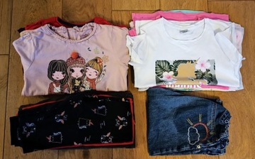 Zestaw ubrań dla dziewczynki 8-9 lat 