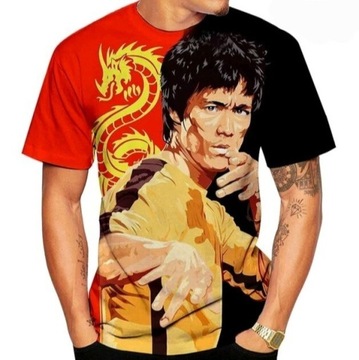 Rashguard XL koszulka treningowa bruce lee czarna