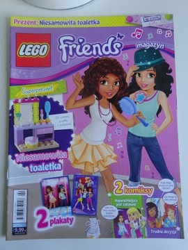 Lego Friends magazyn 2/2015 + klocki toaletka