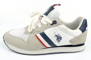 Buty męskie U.S. Polo Assn. [NOBIL006-WHI] r.40