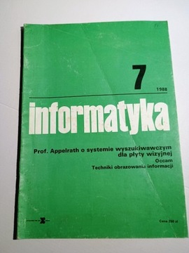 Czasopismo Informatyka 7/1988