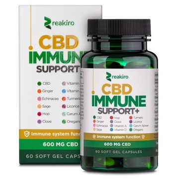 CBD Immune Support Capsules| Reakiro (Pack of 10)