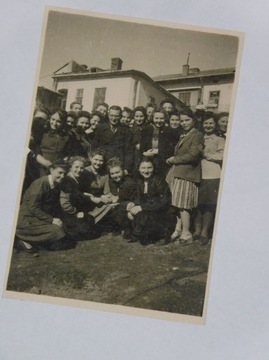 Sanok, uczniowie i nauczyciel, 1944