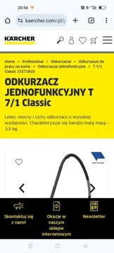 ODKURZACZ T 7/1 Classic Karcher plus gratis 