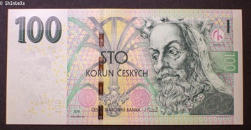Czechy 100 koron 2018 UNC