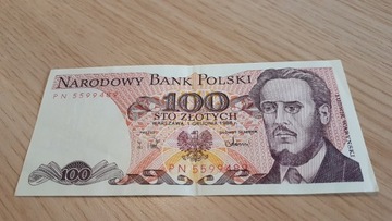 100zł Waryński 1988 r. PN 5599489