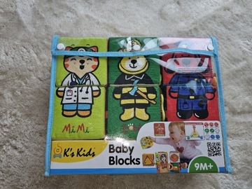 K's kids baby bloks, miękkie klocki edukacyjne 