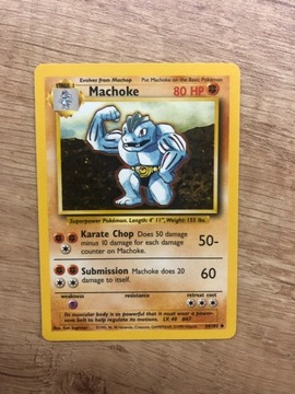 Karta Pokemon Machoke Base Set 34/102