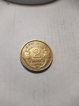 Francja 2 franki 1933