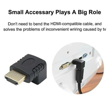 Adapter kątowy HDMI męsko-żeński