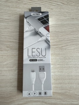 Kabel Remax Lesu RC-050i 1M USB Lightning biały