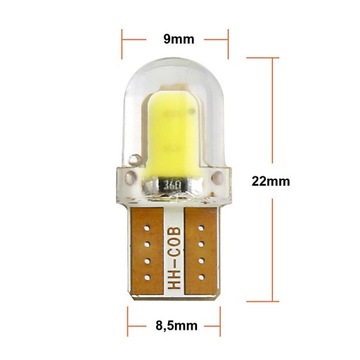 LED COB W5W zielona 12V - Szybka wysyłka