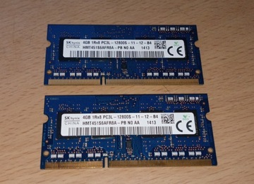 SK Hynix 8GB (2x4GB) DDR3 1600MHz PC3L-12800S