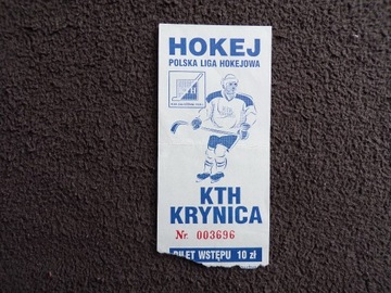 KTH KRYNICA HOKEJ BILET 