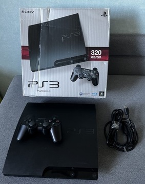 Konsola PS3 Slim 320gb Pad Pudełko PlayStation 3