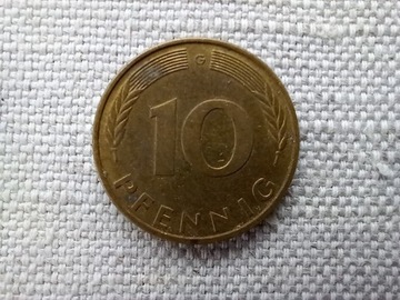 Moneta 10 Pfennig z 1993r