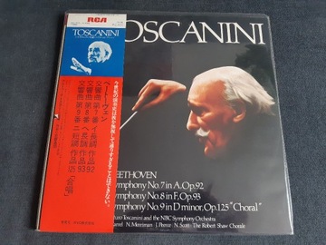Beethoven Symphony 7,8,9 Toscanini 2LP RCA JAPAN