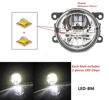 Reflektor Halogen przeciwmgiel Led Peugeot Citroen