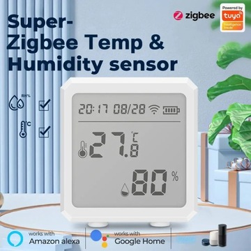 Termometr Higrometr Zigbee TUYA Smart czujnik TH01