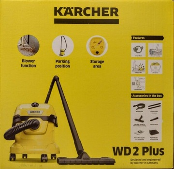 NOWY Odkurzacz Karcher WD 2 PLUS 1000W + GRATISY