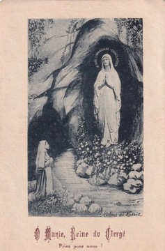 Kalendarz na 1934 r - Lourdes - pocztówka.