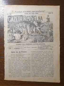 Tygodnik GAZETA NIEDZIELNA 1904 Lwów str. 341-352